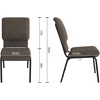 image:imageFlash Furniture Advantage Fossil Church Chair 185 in Wide