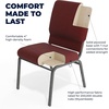 image:imageFlash Furniture Advantage Maroon Church Chair 205 in Wide
