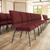 image:imageFlash Furniture Advantage Maroon Church Chair 205 in Wide