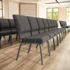 image:imageFlash Furniture Advantage Padded Church Chair with Card Pocket Commercial Upholstered Banquet Chair with Ganging Devices