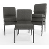 image:imageFlash Furniture Advantage Padded Church Chair with Card Pocket Commercial Upholstered Banquet Chair with Ganging Devices