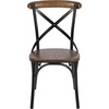 image:imageFlash Furniture Advantage XBack Chair with Metal Bracing and Fruitwood SeatBlackFruitwood