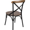 image:imageFlash Furniture Advantage XBack Chair with Metal Bracing and Fruitwood SeatBlackFruitwood