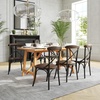 image:imageFlash Furniture Advantage XBack Chair with Metal Bracing and Fruitwood SeatBlackFruitwood