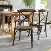 image:imageFlash Furniture Advantage XBack Chair with Metal Bracing and Fruitwood SeatBlackFruitwood