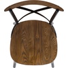 image:imageFlash Furniture Advantage XBack Chair with Metal Bracing and Fruitwood SeatBlackFruitwood