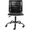 image:imageFlash Furniture Alan Low Back Designer Armless Tan Ribbed Swivel Task Office ChairBlack