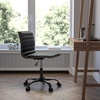 image:imageFlash Furniture Alan Low Back Designer Armless Tan Ribbed Swivel Task Office ChairBlack