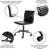 image:imageFlash Furniture Alan Low Back Designer Armless Tan Ribbed Swivel Task Office ChairBlack