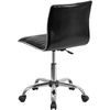 image:imageFlash Furniture Alan Low Back Designer Armless Tan Ribbed Swivel Task Office ChairBlackChrome