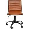 image:imageFlash Furniture Alan Low Back Designer Armless Tan Ribbed Swivel Task Office ChairBrownBlack