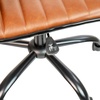 image:imageFlash Furniture Alan Low Back Designer Armless Tan Ribbed Swivel Task Office ChairBrownBlack