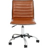 image:imageFlash Furniture Alan Low Back Designer Armless Tan Ribbed Swivel Task Office ChairBrownChrome
