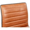 image:imageFlash Furniture Alan Low Back Designer Armless Tan Ribbed Swivel Task Office ChairBrownChrome
