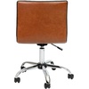 image:imageFlash Furniture Alan Low Back Designer Armless Tan Ribbed Swivel Task Office ChairBrownChrome