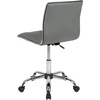 image:imageFlash Furniture Alan Low Back Designer Armless Tan Ribbed Swivel Task Office ChairLight GrayChrome