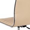 image:imageFlash Furniture Alan Low Back Designer Armless Tan Ribbed Swivel Task Office ChairTanChrome