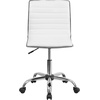 image:imageFlash Furniture Alan Low Back Designer Armless Tan Ribbed Swivel Task Office ChairWhiteChrome