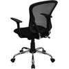 image:imageFlash Furniture Alfred MidBack Red Mesh Swivel Task Office Chair with Chrome Base and ArmsBlack