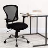 image:imageFlash Furniture Alfred MidBack Red Mesh Swivel Task Office Chair with Chrome Base and ArmsBlack
