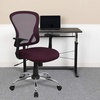 image:imageFlash Furniture Alfred MidBack Red Mesh Swivel Task Office Chair with Chrome Base and ArmsBurgundy