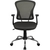image:imageFlash Furniture Alfred MidBack Red Mesh Swivel Task Office Chair with Chrome Base and ArmsDark Gray