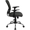 image:imageFlash Furniture Alfred MidBack Red Mesh Swivel Task Office Chair with Chrome Base and ArmsDark Gray