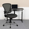 image:imageFlash Furniture Alfred MidBack Red Mesh Swivel Task Office Chair with Chrome Base and ArmsDark Gray
