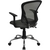 image:imageFlash Furniture Alfred MidBack Red Mesh Swivel Task Office Chair with Chrome Base and ArmsDark Gray