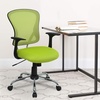 image:imageFlash Furniture Alfred MidBack Red Mesh Swivel Task Office Chair with Chrome Base and ArmsGreen