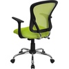image:imageFlash Furniture Alfred MidBack Red Mesh Swivel Task Office Chair with Chrome Base and ArmsGreen