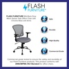 image:imageFlash Furniture Alfred MidBack Red Mesh Swivel Task Office Chair with Chrome Base and ArmsGrey