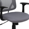 image:imageFlash Furniture Alfred MidBack Red Mesh Swivel Task Office Chair with Chrome Base and ArmsGrey