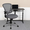 image:imageFlash Furniture Alfred MidBack Red Mesh Swivel Task Office Chair with Chrome Base and ArmsGrey