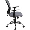 image:imageFlash Furniture Alfred MidBack Red Mesh Swivel Task Office Chair with Chrome Base and ArmsGrey