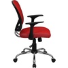 image:imageFlash Furniture Alfred MidBack Red Mesh Swivel Task Office Chair with Chrome Base and ArmsRed