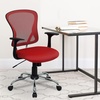 image:imageFlash Furniture Alfred MidBack Red Mesh Swivel Task Office Chair with Chrome Base and ArmsRed