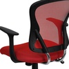 image:imageFlash Furniture Alfred MidBack Red Mesh Swivel Task Office Chair with Chrome Base and ArmsRed