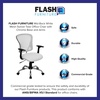 image:imageFlash Furniture Alfred MidBack Red Mesh Swivel Task Office Chair with Chrome Base and ArmsWhite