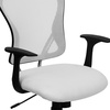 image:imageFlash Furniture Alfred MidBack Red Mesh Swivel Task Office Chair with Chrome Base and ArmsWhite