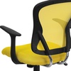 image:imageFlash Furniture Alfred MidBack Red Mesh Swivel Task Office Chair with Chrome Base and ArmsYellow