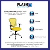 image:imageFlash Furniture Alfred MidBack Red Mesh Swivel Task Office Chair with Chrome Base and ArmsYellow