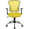 image:imageFlash Furniture Alfred MidBack Red Mesh Swivel Task Office Chair with Chrome Base and ArmsYellow