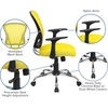 image:imageFlash Furniture Alfred MidBack Red Mesh Swivel Task Office Chair with Chrome Base and ArmsYellow