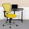 image:imageFlash Furniture Alfred MidBack Red Mesh Swivel Task Office Chair with Chrome Base and ArmsYellow