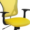 image:imageFlash Furniture Alfred MidBack Red Mesh Swivel Task Office Chair with Chrome Base and ArmsYellow