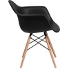 image:imageFlash Furniture Alonza Series Green Plastic Chair with Wooden LegsBlack