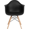image:imageFlash Furniture Alonza Series Green Plastic Chair with Wooden LegsBlack