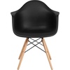 image:imageFlash Furniture Alonza Series Green Plastic Chair with Wooden LegsBlack