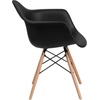 image:imageFlash Furniture Alonza Series Green Plastic Chair with Wooden LegsBlack
